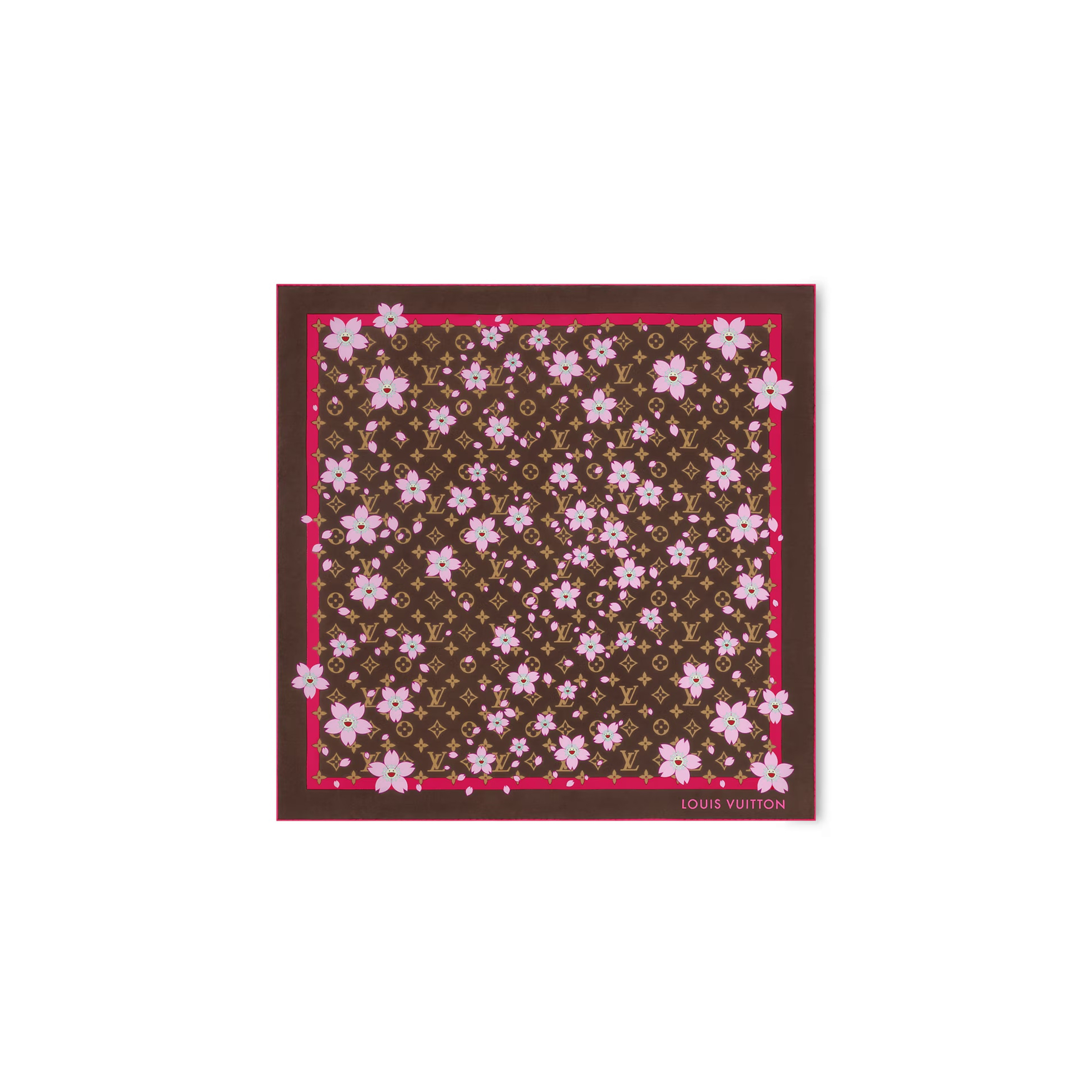 LOUIS VUITTON MURAKAMI LV X TM MONOGRAM CHERRY BLOSSOM SQUARE 70 M96102 (67*67cm)